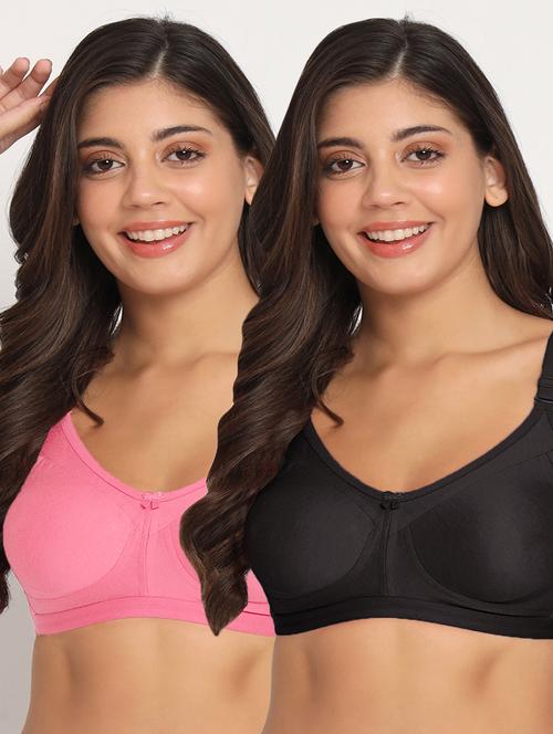 pack of 2 solid t-shirt bra - 21055432 - Very Small Image - 1