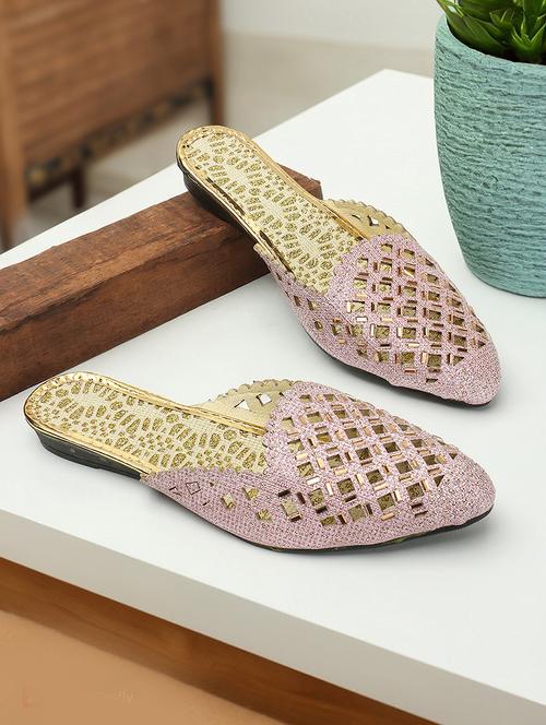 women slip on mojaris - 21057018 - Very Small Image - 1