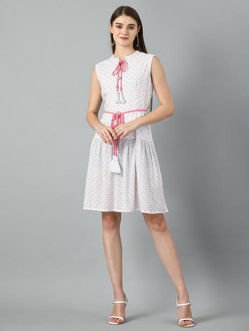 women women polka dots printed detailed dress - 21057804 - Very Small Image - 1