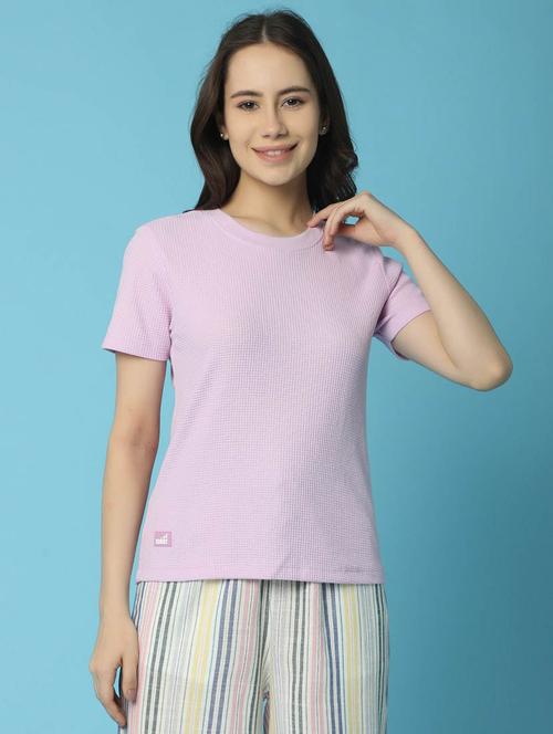 lavender cotton regular t-shirt - 21058082 - Very Small Image - 1
