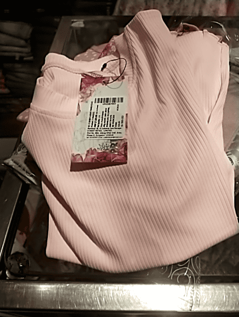 pink poly cotton rib tshirt - 21058207 - Very Small Image - 1