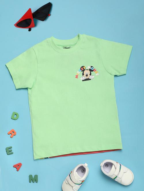 green cotton t-shirt - 21058222 - Very Small Image - 1