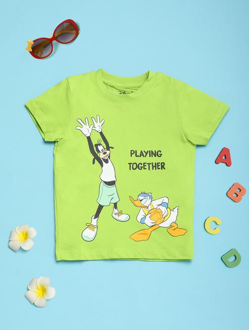 green cotton t-shirt - 21058225 - Very Small Image - 1