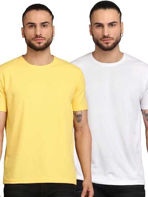 multi colored cotton blend plain tshirt - 21058920 - Very Small Image - 1