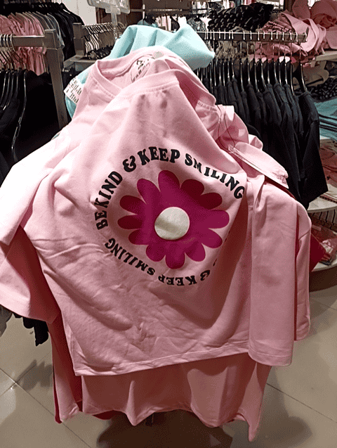 pink poly cotton tshirt - 21061600 - Very Small Image - 1