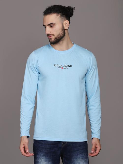 men round neck chest print t-shirt - 21062051 - Very Small Image - 1