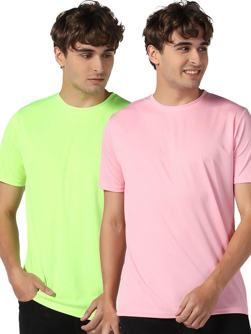 multi colored polyester plain tshirt - 21062153 - Very Small Image - 1