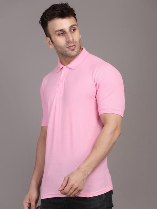 men solid short sleeve polo t-shirt - 21062227 - Very Small Image - 1