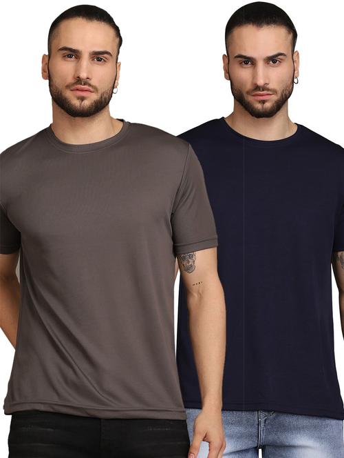 multi colored cotton blend plain tshirt - 21062297 - Very Small Image - 1
