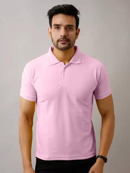 men solid short sleeve polo t-shirt - 21062441 - Very Small Image - 1