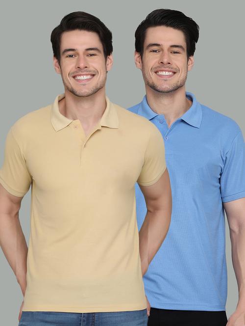 multi colored cotton blend plain tshirt - 21062490 - Very Small Image - 1
