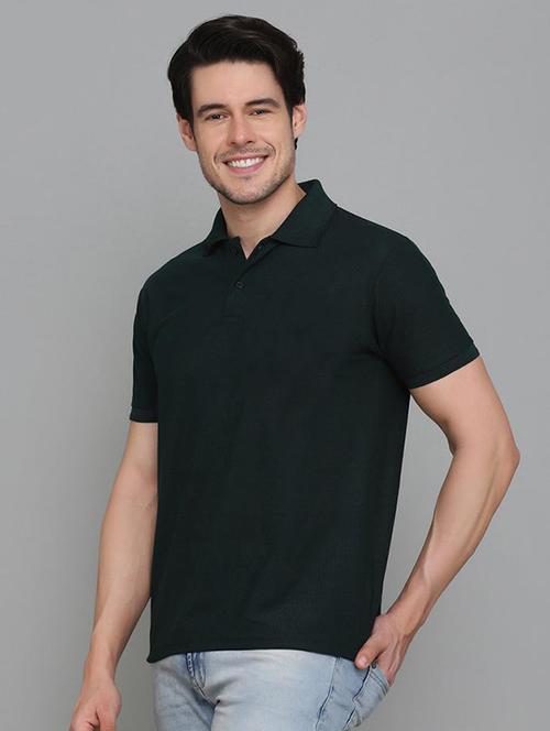 men solid short sleeve polo t-shirt - 21062684 - Very Small Image - 1