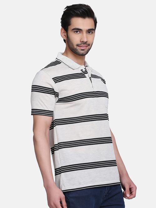 men polo neck all over print t-shirt - 21062782 - Very Small Image - 1