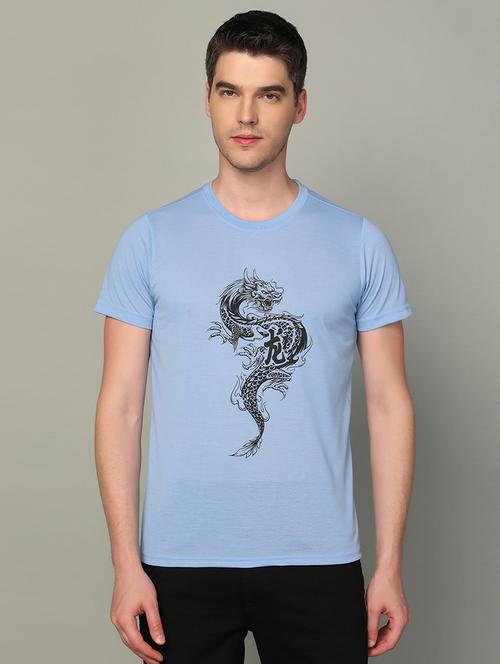 men front print short sleeve t-shirt - 21062941 - Very Small Image - 1