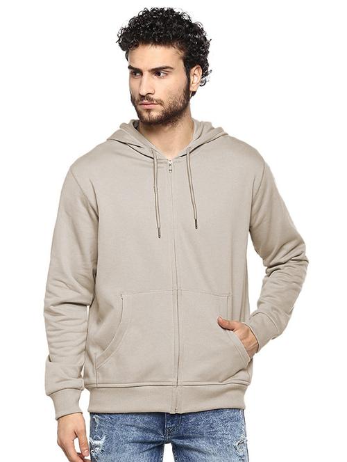 men hood neck plain sweatshirt - 21063177 - Very Small Image - 1