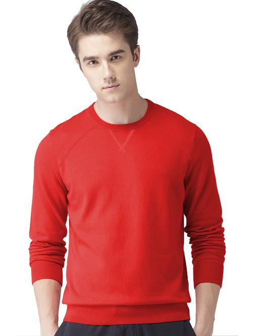 men solid color round neck sweatshirt - 21063181 - Very Small Image - 1