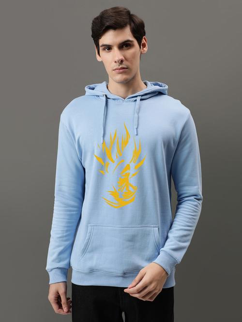 men hooded front print sweatshirt - 21063345 - Very Small Image - 1