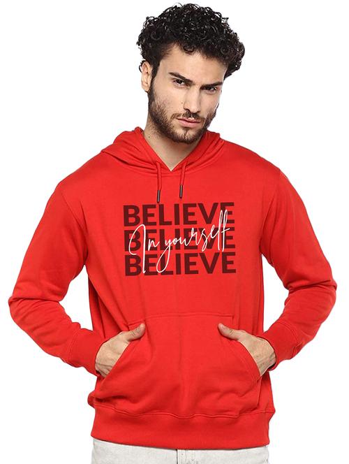men hooded front print sweatshirt - 21063584 - Very Small Image - 1