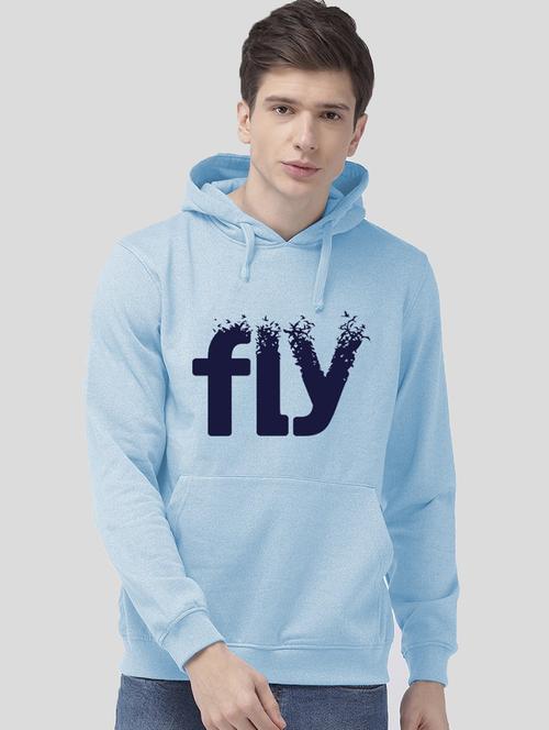 men front print hooded sweatshirt - 21063787 - Very Small Image - 1