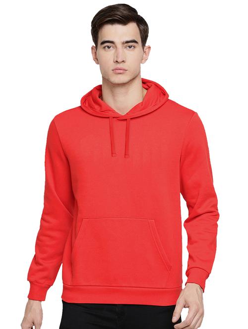 men solid hood neck sweatshirt - 21063927 - Very Small Image - 1