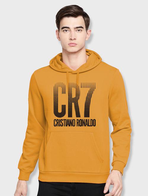men front print hood neck sweatshirt - 21064004 - Very Small Image - 1