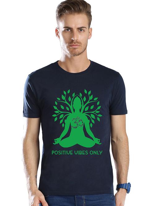 men round neck front print t-shirt - 21064277 - Very Small Image - 1