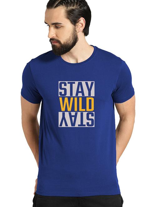 blue cotton blend t-shirt - 21064284 - Very Small Image - 1