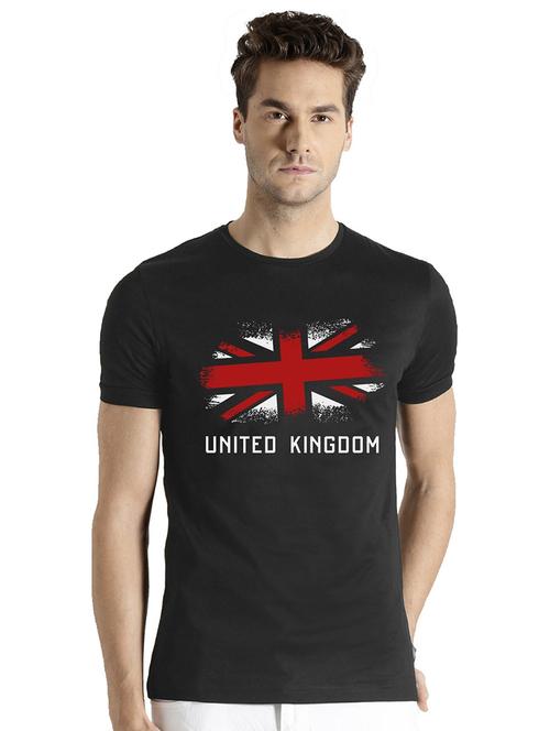 men round neck front print t-shirt - 21064316 - Very Small Image - 1