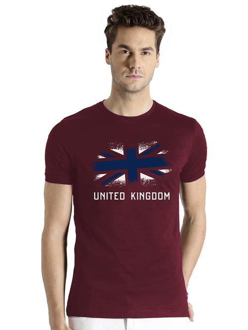 men round neck chest print t-shirt - 21064317 - Very Small Image - 1