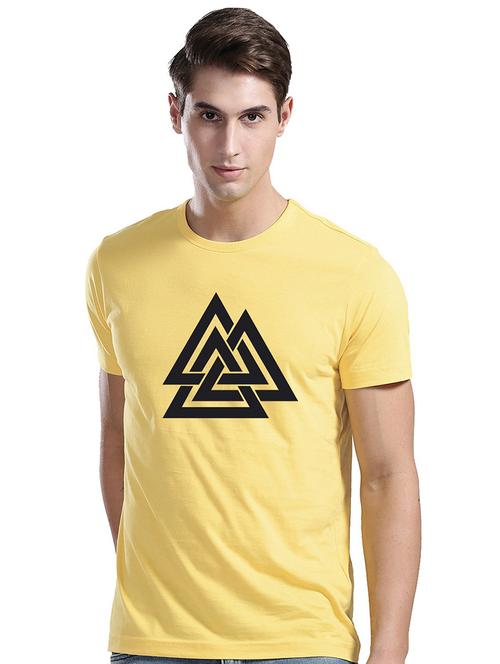 men round neck front print t-shirt - 21064331 - Very Small Image - 1