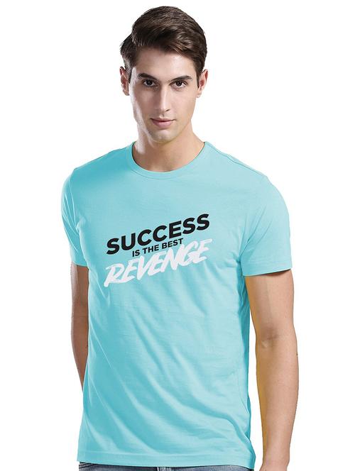 men round neck front print t-shirt - 21064393 - Very Small Image - 1