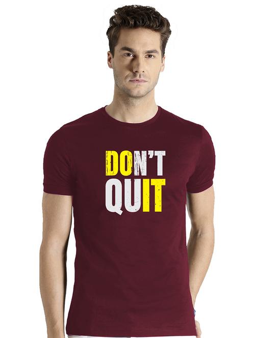 men round neck front print t-shirt - 21064420 - Very Small Image - 1
