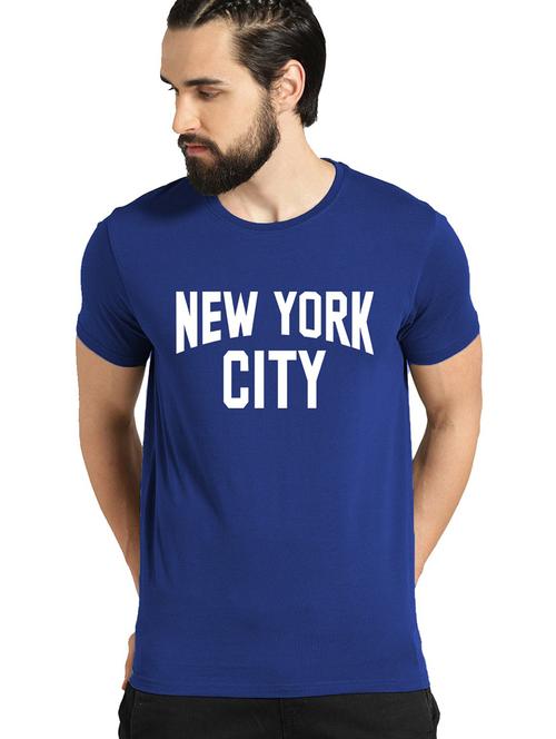 men round neck chest print t-shirt - 21064484 - Very Small Image - 1