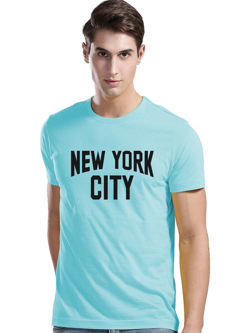 men round neck chest print t-shirt - 21064490 - Very Small Image - 1