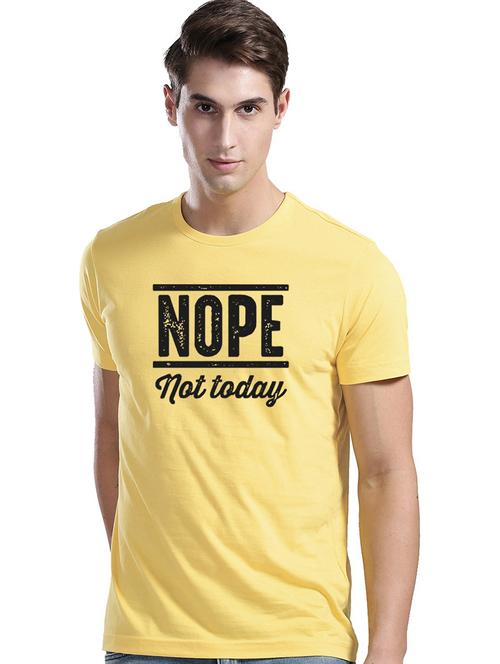 yellow cotton blend t-shirt - 21064518 - Very Small Image - 1