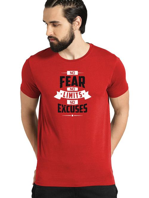 red cotton blend t-shirt - 21064524 - Very Small Image - 1