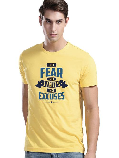 yellow cotton blend t-shirt - 21064529 - Very Small Image - 1