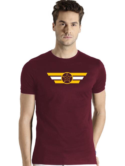 men round neck chest print t-shirt - 21064798 - Very Small Image - 1