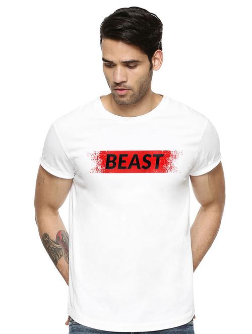 white cotton blend t-shirt - 21064843 - Very Small Image - 1