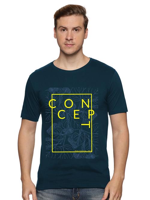 men front print short sleeve t-shirt - 21065035 - Very Small Image - 1