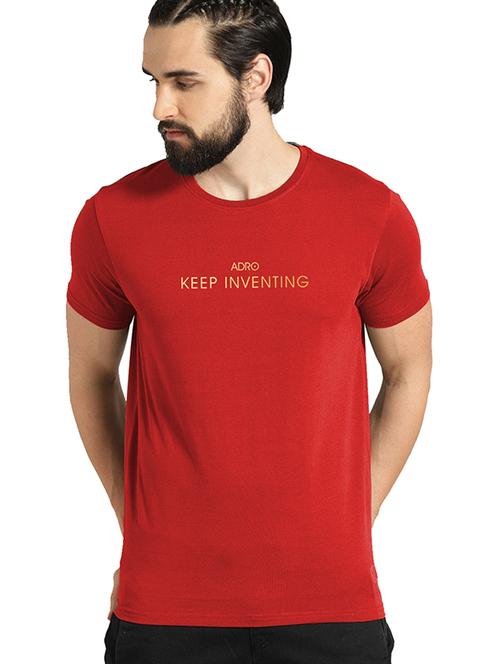men chest print short sleeve t-shirt - 21065095 - Very Small Image - 1