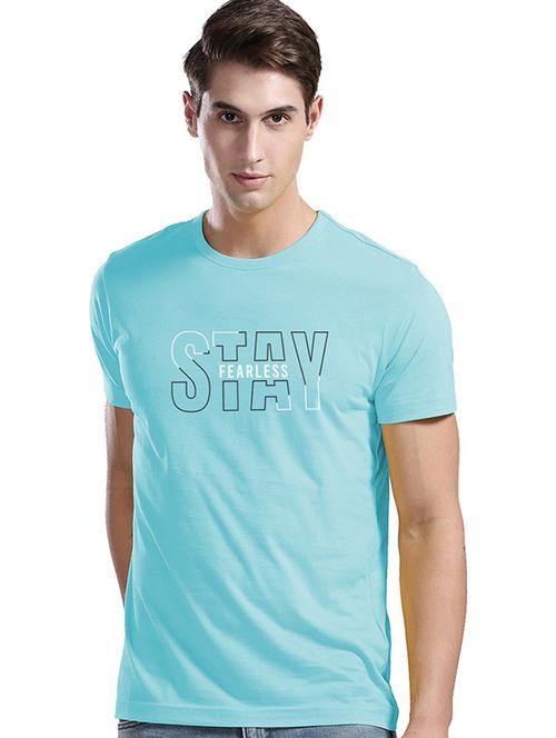 light blue cotton blend t-shirt - 21065274 - Very Small Image - 1