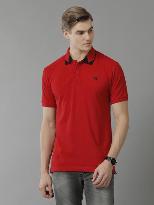 men polo neck plain t-shirt - 21065423 - Very Small Image - 1