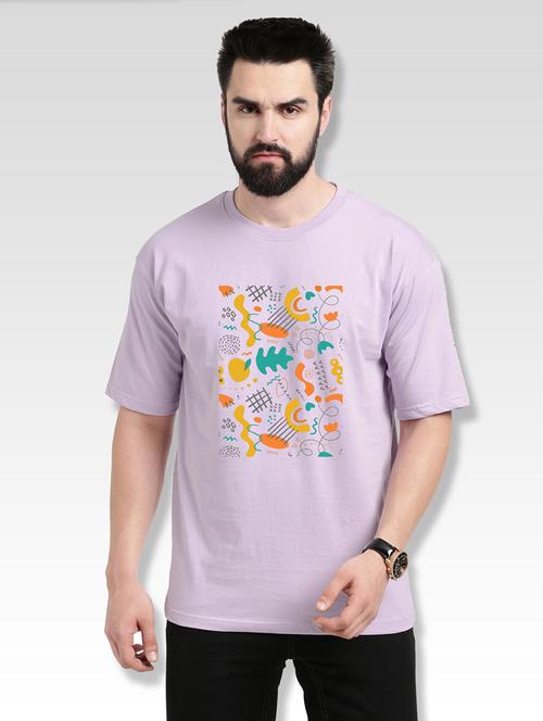 men round neck front print t-shirt - 21065458 - Very Small Image - 1