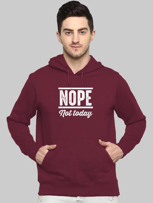 men chest print hooded sweatshirt - 21065548 - Very Small Image - 1