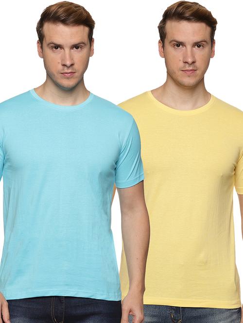 multi colored cotton blend plain tshirt - 21065737 - Very Small Image - 1