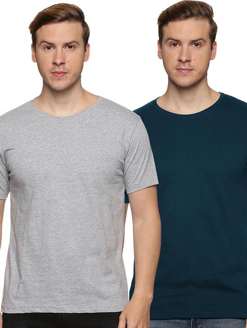 multi colored cotton blend plain tshirt - 21065739 - Very Small Image - 1