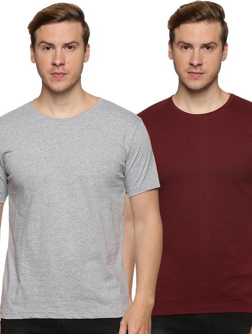 multi colored cotton blend plain tshirt - 21065741 - Very Small Image - 1