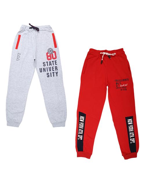 kids pack of 2 printed track pants - 21066069 - Very Small Image - 1