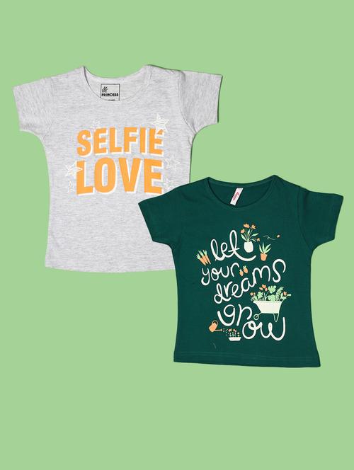 kids pack of 2 printed tees - 21066113 - Very Small Image - 1